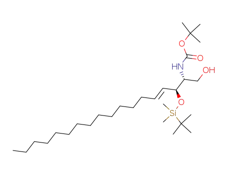 tert-butyl (2R,3S,E)-2-(tert-butyldimethylsiloxy)-1-hydroxyoctadec-4-en-2-ylcarbamate