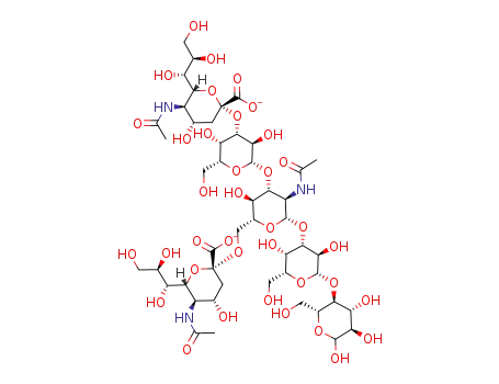 Molecular Structure of 61278-38-4 (DISIALYL-LACTO-N-TETRAOSE)