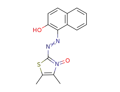 Molecular Structure of 60875-31-2 (1-[(3-hydroxy-4,5-dimethyl-1,3-thiazol-2(3H)-ylidene)hydrazinylidene]naphthalen-2(1H)-one)