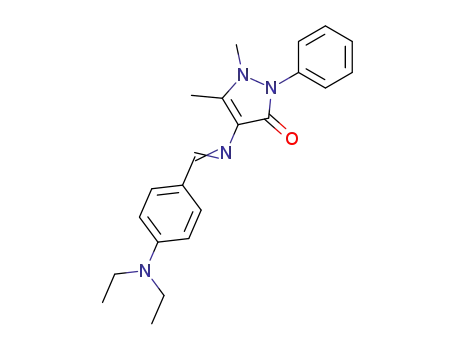 Molecular Structure of 61098-09-7 (4-(4-(DIETHYLAMINO)BENZYLIDENEAMINO)ANTIPYRINE)
