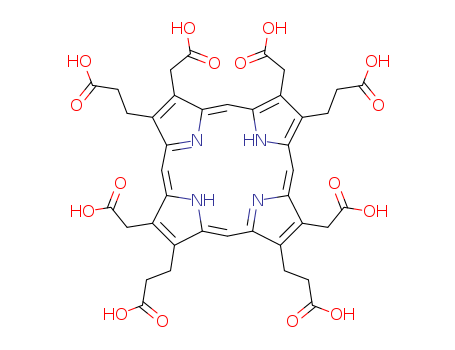 21H,23H-Porphine-2,7,13,18-tetrapropanoicacid, 3,8,12,17-tetrakis(carboxymethyl)- (9CI)