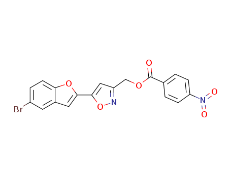 3-Isoxazolemethanol,5-(5-bromo-2-benzofuranyl)-, 3-(4-nitrobenzoate)