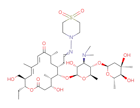 23-O-demycinosyl-20-deoxo-20-<(4,4-dioxothiomorpholino)imino>tylosin