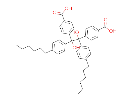 meso-4,4'-<1,2-Bis(4-hexylphenyl)-1,2-dihydroxy-1,2-ethandiyl>dibenzoesaeure
