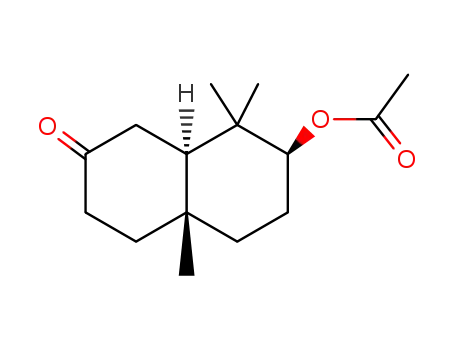 (+/-)-7<i>c</i>-acetoxy-4a,8,8-trimethyl-(4a<i>r</i>,8a<i>t</i>)-octahydro-naphthalen-2-one