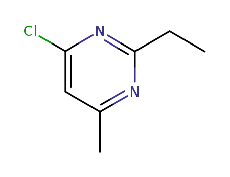Molecular Structure of 55108-54-8 (4-CHLORO-2-ETHYL-6-METHYLPYRIMIDINE)