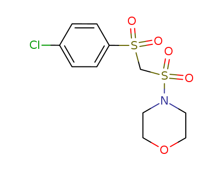 Morpholine,4-[[[(4-chlorophenyl)sulfonyl]methyl]sulfonyl]- cas  55116-76-2