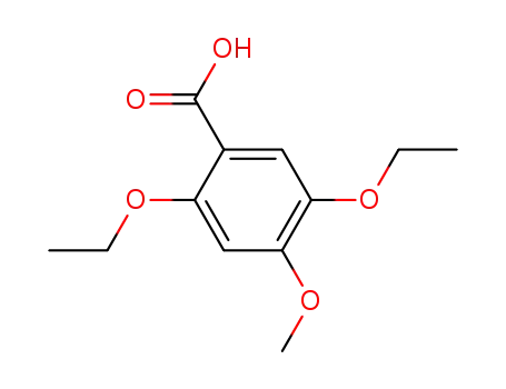 Molecular Structure of 55134-04-8 (2,5-Diethoxy-4-methoxybenzoic acid)
