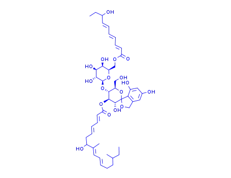 Molecular Structure of 61032-80-2 (Papulacandin B)