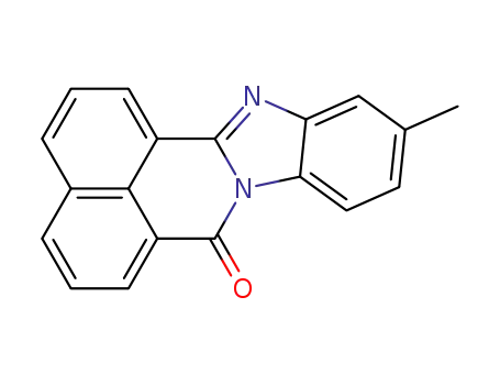 Molecular Structure of 19591-15-2 (11-methyl-7H-benzimidazo[2,1-a]benz[de]isoquinolin-7-one)
