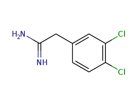 Molecular Structure of 55154-91-1 (2-(3,4-DICHLORO-PHENYL)-ACETAMIDINE)
