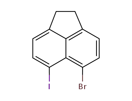 Molecular Structure of 55157-87-4 (5-Bromo-1,2-dihydro-6-iodoacenaphthylene)