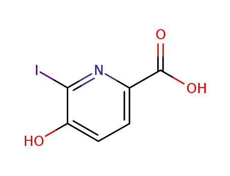 Molecular Structure of 60728-70-3 (5-HYDROXY-6-IODOPYRIDINE-2-CARBOXYLIC ACID)