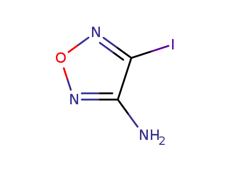Molecular Structure of 159013-89-5 (1,2,5-Oxadiazol-3-amine, 4-iodo-)