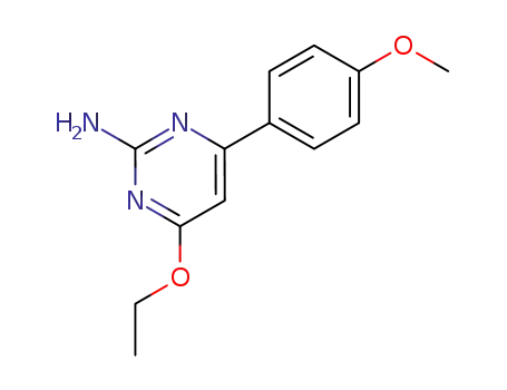 Molecular Structure of 54806-94-9 (4-ethoxy-6-(4-methoxyphenyl)pyrimidin-2-amine)