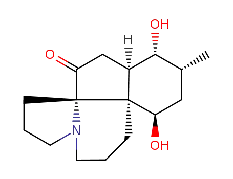 Molecular Structure of 5545-99-3 ((8S)-8α,13β-Dihydroxyserratinane-5-one)
