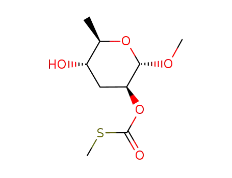 methyl 3,6-dideoxy-2-O-(methylthio)carbonyl-α-D-arabino-hexopyranoside