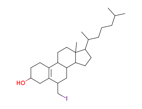 (3S,6R,8S,9S,13R,14S,17R)-6-(iodomethyl)-13-methyl-17-(6-methylheptan-2-yl)-1,2,3,4,6,7,8,9,11,12,14,15,16,17-tetradecahydrocyclopenta[a]phenanthren-3-ol