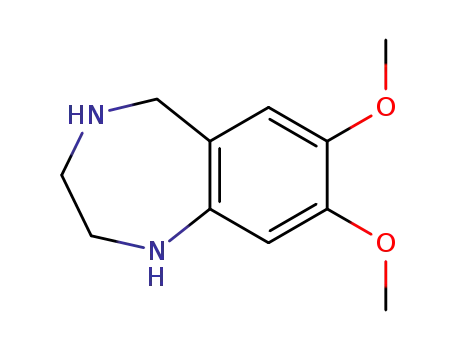Molecular Structure of 61471-52-1 (7,8-DIMETHOXY-2,3,4,5-TETRAHYDRO-1H-BENZO[E][1,4]DIAZEPINE)