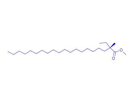 Molecular Structure of 55282-04-7 (2-Ethyl-2-methylicosanoic acid methyl ester)