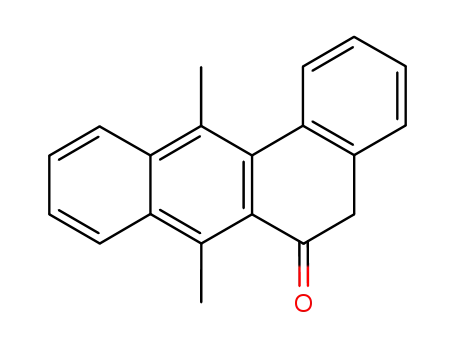 Molecular Structure of 55327-65-6 (7,12-dimethyltetraphen-6(5H)-one)