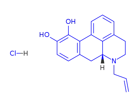 Molecular Structure of 1477-58-3 ((-)-N-allyl-norapomorphine*HCl)