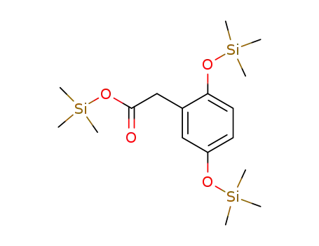 Molecular Structure of 55334-62-8 (2,5-Bis(trimethylsilyloxy)phenylacetic acid trimethylsilyl ester)