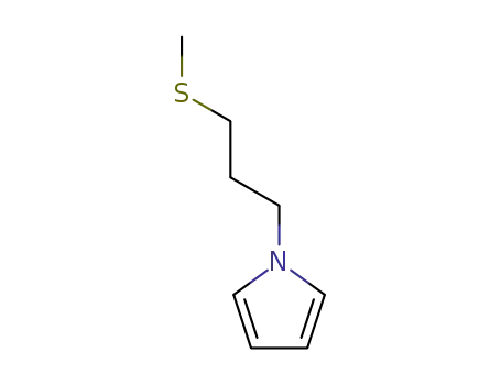 Molecular Structure of 50966-71-7 (1H-Pyrrole, 1-[3-(methylthio)propyl]-)