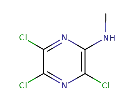 Molecular Structure of 55233-36-8 (3,5,6-TRICHLORO-N-METHYLPYRAZIN-2-AMINE)