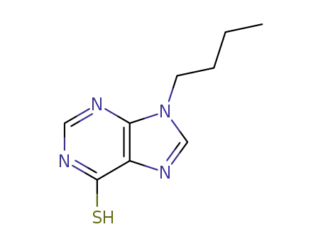 Molecular Structure of 6165-01-1 (9-(n-butyl)-6-mercaptopurine)