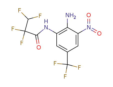 Molecular Structure of 61444-62-0 (N-[2-amino-3-nitro-5-(trifluoromethyl)phenyl]-2,2,3,3-tetrafluoro-prop anamide)