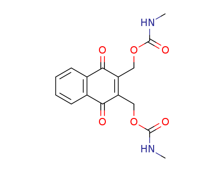 1,4-Naphthalenedione,2,3-bis[[[(methylamino)carbonyl]oxy]methyl]- cas  89676-55-1