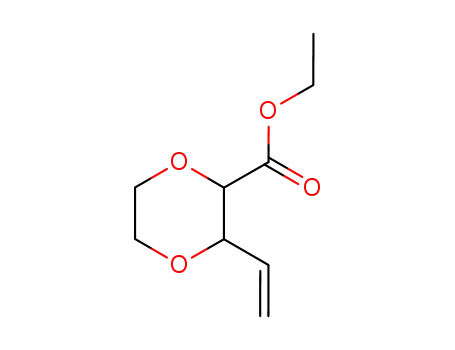Molecular Structure of 344408-88-4 (2-carbethoxy-3-vinyl-1,4-dioxane)