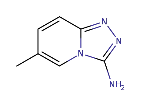 Molecular Structure of 5528-60-9 (3-Amino-6-methyl-1,2,4-triazolo[4,3-a]pyridine)