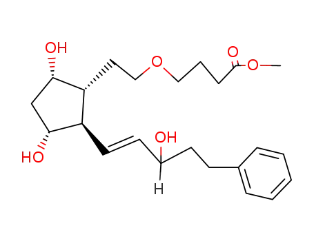Molecular Structure of 55444-88-7 (5-oxa-17-phenyl-18,19,20-trinor prostaglandin F1 alpha methyl ester)