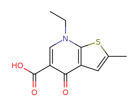 7-ethyl-2-methyl-4-oxo-4,7-dihydrothieno(2,3-b)pyridine-5-carboxylic acid