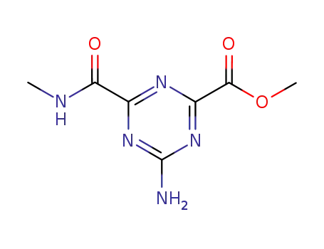 4-Amino-6-[(methylamino)carbonyl]-1,3,5-triazine-2-carboxylic acid methyl ester