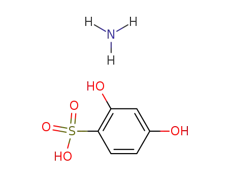 Molecular Structure of 55605-65-7 (2,4-dihydroxy-benzenesulfonic aci monoammonium salt)