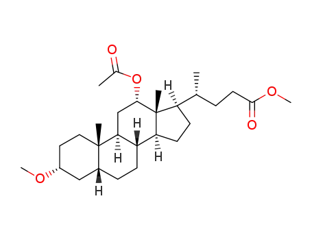 (R)-4-((3R,5R,8R,9S,10S,12S,13R,14S,17R)-12-Acetoxy-3-methoxy-10,13-dimethyl-hexadecahydro-cyclopenta[a]phenanthren-17-yl)-pentanoic acid methyl ester