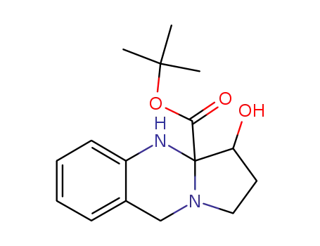 3-Hydroxy-2,3,4,9-tetrahydro-1H-pyrrolo[2,1-b]quinazoline-3a-carboxylic acid tert-butyl ester
