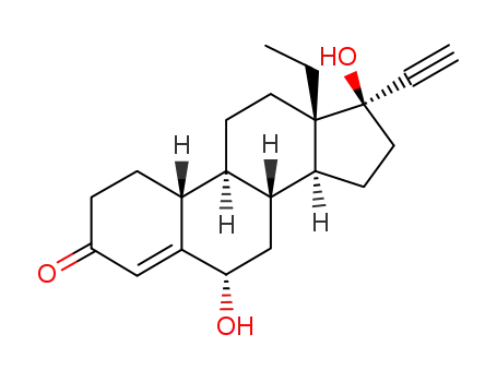 Molecular Structure of 87585-03-3 (6α-Hydroxy Norgestrel)