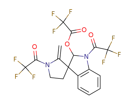 Trifluoro-acetic acid 2'-methylene-1,1'-bis-(2,2,2-trifluoro-acetyl)-1,2-dihydro-spiro[indole-3,3'-pyrrolidin]-2-yl ester