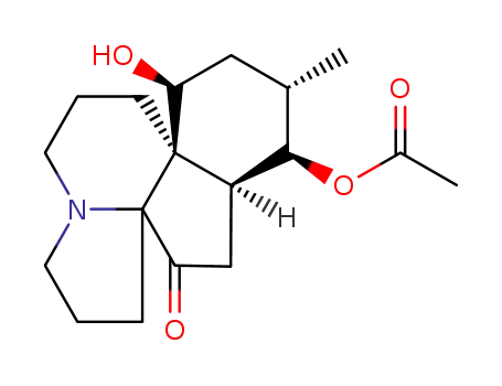 Molecular Structure of 5532-09-2 (Acetic acid [(13S)-13β-hydroxy-5-oxoserratinan-8α-yl] ester)