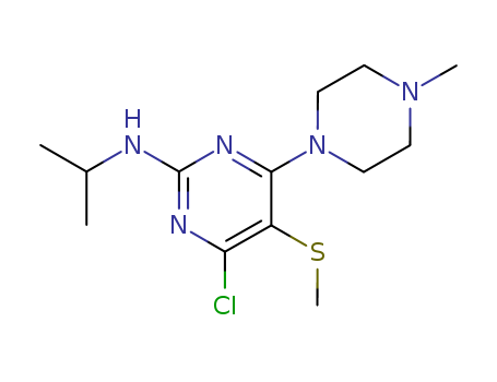 2-Pyrimidinamine,4-chloro-N-(1-methylethyl)-6-(4-methyl-1-piperazinyl)-5-(methylthio)-