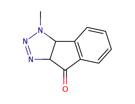 Molecular Structure of 55507-30-7 (3-methyl-3a,8a-dihydroindeno[1,2-d][1,2,3]triazol-8(3H)-one)