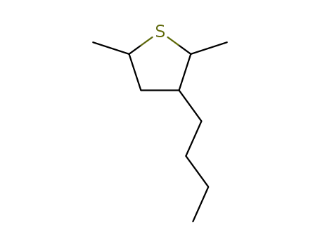 Molecular Structure of 91009-91-5 (2,5-Dimethyl-3-butyl-thiophan)