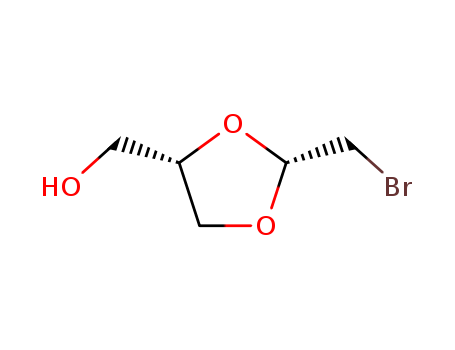 1,3-Dioxolane-4-methanol,2-(bromomethyl)-, trans- (8CI,9CI)