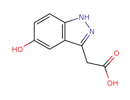 Molecular Structure of 55362-47-5 ((5-HYDROXY-1H-INDAZOL-3-YL)-ACETIC ACID)