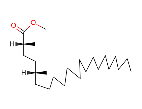 Molecular Structure of 55282-05-8 (2,5-Dimethylhenicosanoic acid methyl ester)
