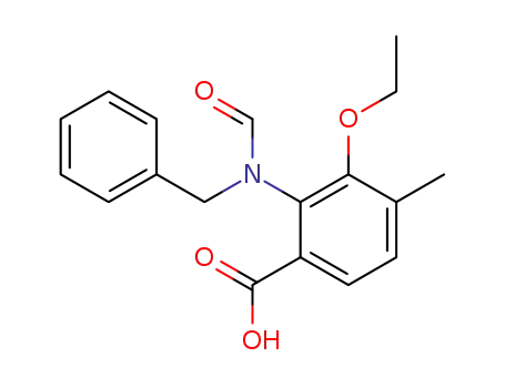 N-Benzyl-N-formyl-O-ethyl-2-amino-3,4-cresotsaeure